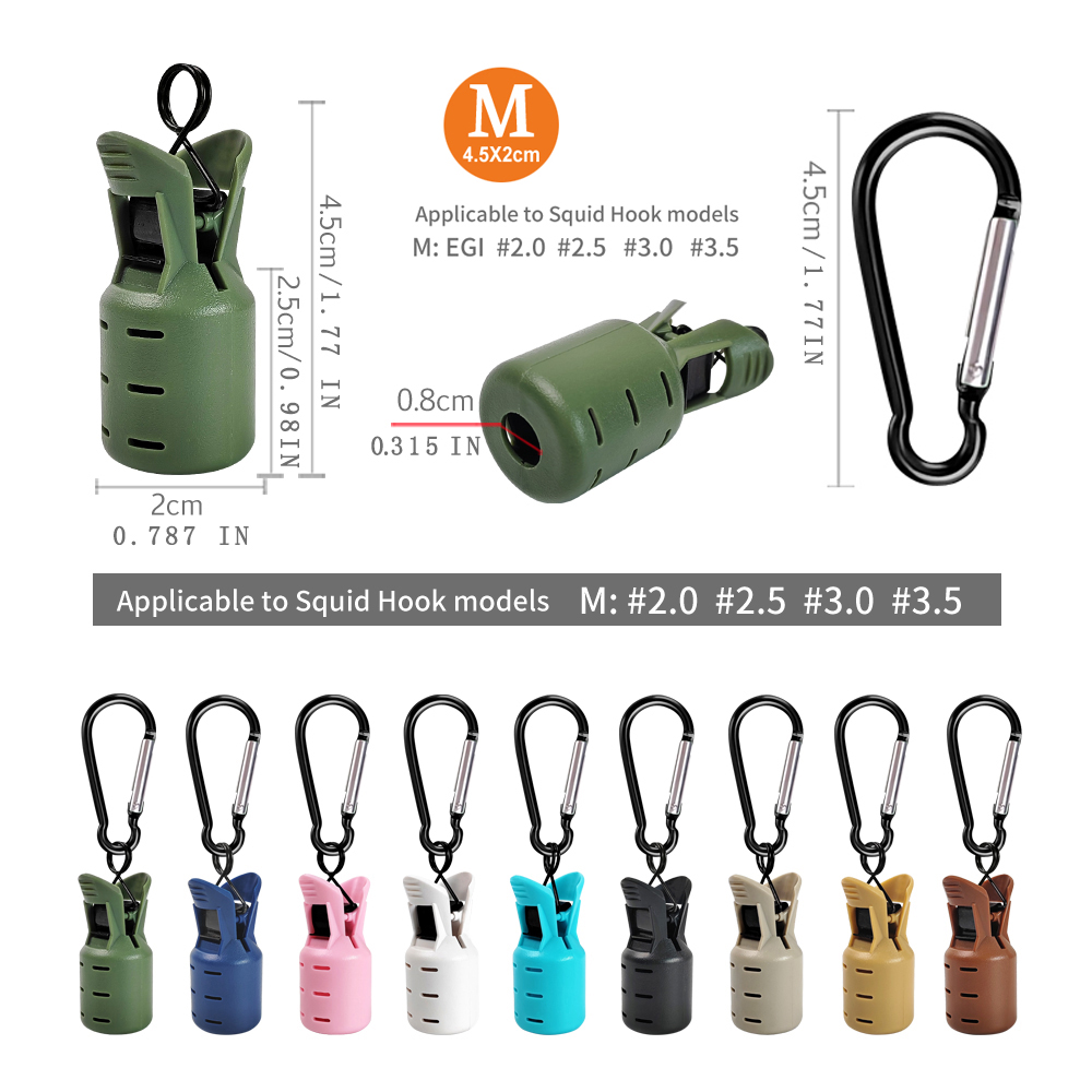 스퀴드 지그 훅 커버 내구성 있는 PP 소재 우드 슈림 - Fishing Hook Size 리뷰 및 가격