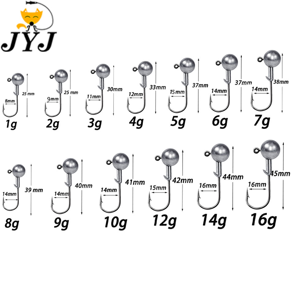 WODJYJ 1g 2g 3g 4g 5g 7g 8g 10 - Fishing Hook Assortment 리뷰 및 가격