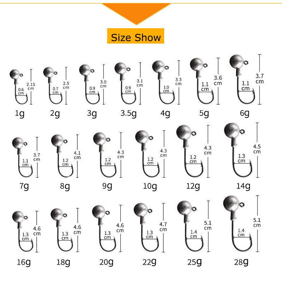 WODJYJ 1g 2g 3g 4g 5g 7g 8g 10 - Fishing Hook Assortment 리뷰 및 가격